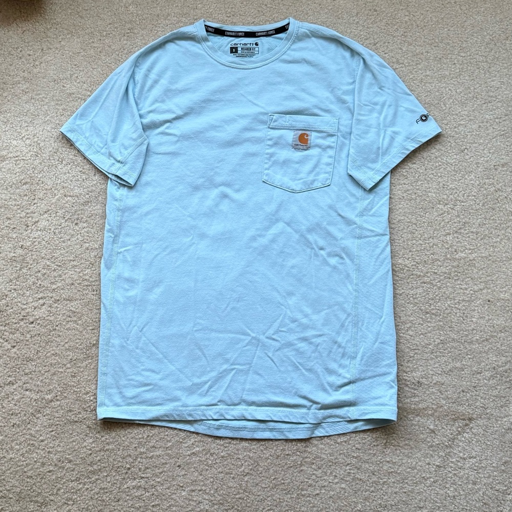 Carhartt Men's Sky Blue Short Sleeve Tee